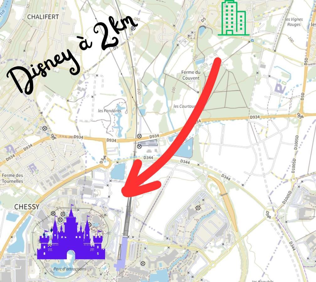 Appartement Cosy Tres Proche Disney Coupvray Exteriér fotografie